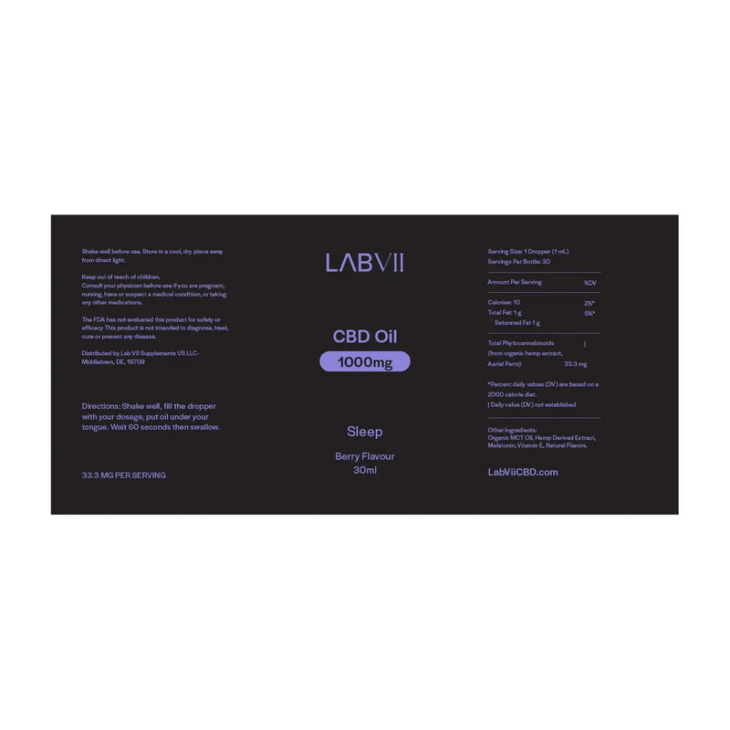 Lab VII CBD Oil - Sleep 1000mg Lab VII